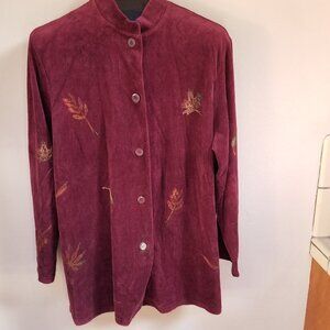 Bread Mock Neck Button Front Jacket Cardigan